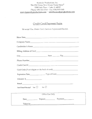 Credit Card Payment Form