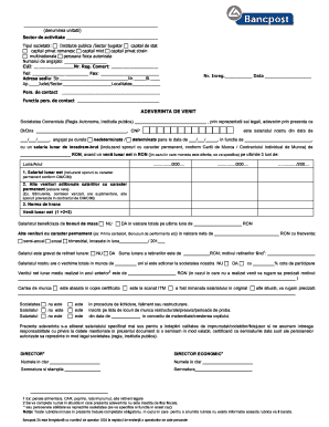 Romanian Income Certificate