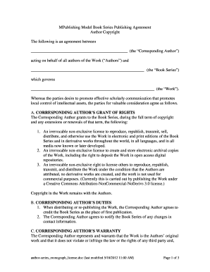 Book Series Publishing Agreement