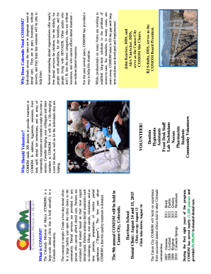 Colorado Mission of Mercy Contribution Form