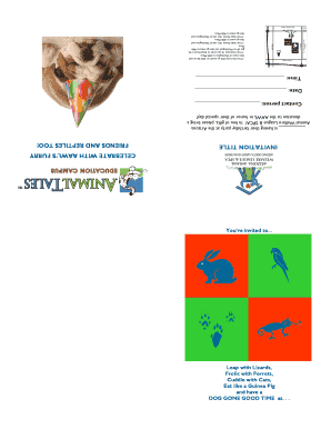 Printable party invitations - Arizona Animal Welfare League & SPCA