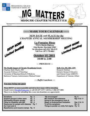Fillable Online MARK YOUR CALENDAR Fax Email Print - pdfFiller