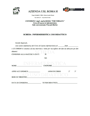 Scheda Infermieristica