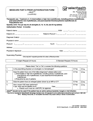 Medicare Part D Prior Authorization Form