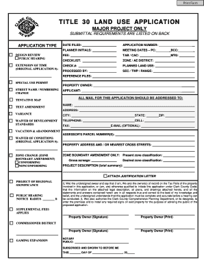 Clark County Land Use Application