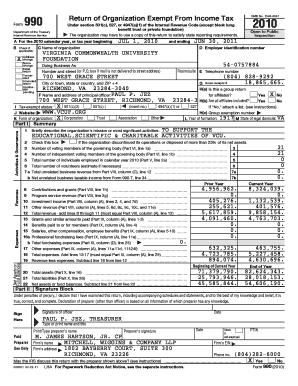 Form 990 Return of Organization Exempt From Income Tax