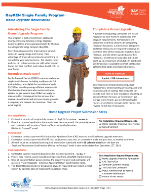 BayREN Single Family Home Upgrade Reservation