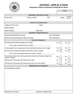 Zoning Application Form