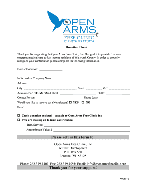 Donation Form