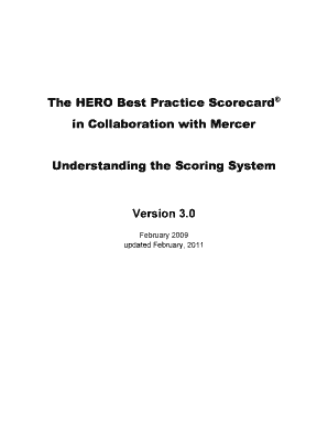 Report Vertical The HERO Best Practice Scorecard - une