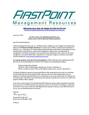 NC Podiatrist Self-Reported CME Data-Entry Form