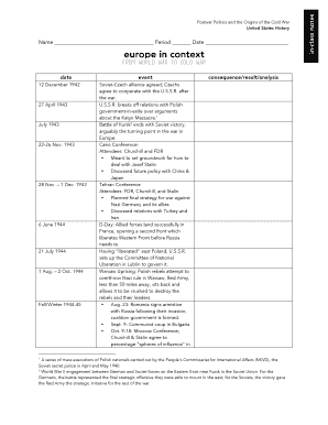 Postwar Politics and the Origins of the Cold War Worksheet