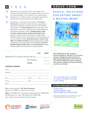 SyberShop Order Form