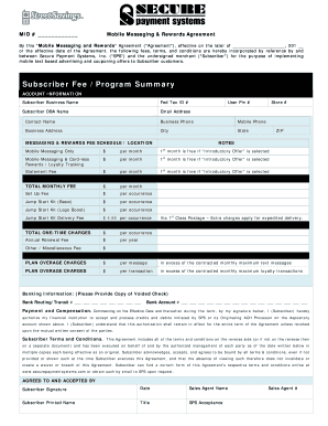 Mobile Messaging and Rewards Agreement