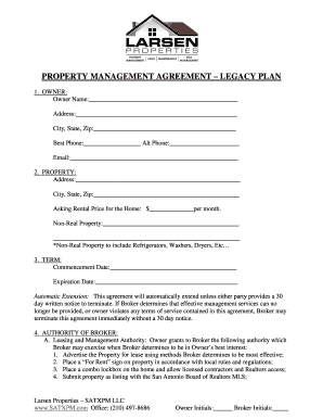 Property Management Agreement