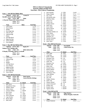 Blank greeting card template - FHSAA 2A District 8 Championship Hosted By: Ridgewood High Sc