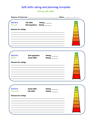 Soft Skills Rating and Planning Template