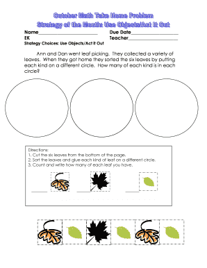 Leaf Sorting Activity Worksheet