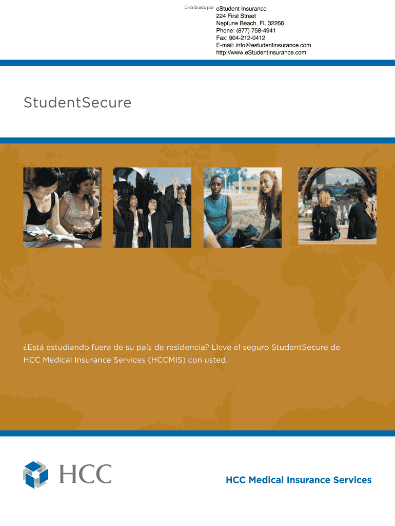 eStudent Insurance Vista previa en la página 1