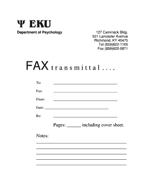 Fax Transmittal Form