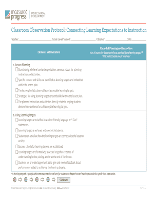 Classroom Observation Protocol