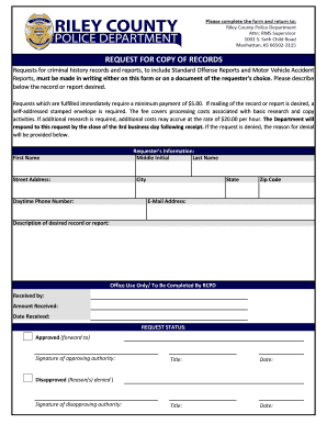 Request for Copy of Records