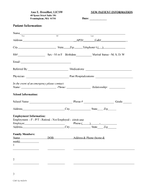 New Patient Information Form