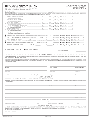 Credit Union Account Application Form