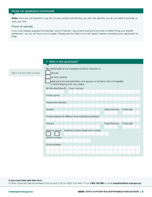 SASS Form 407 Application for Payment