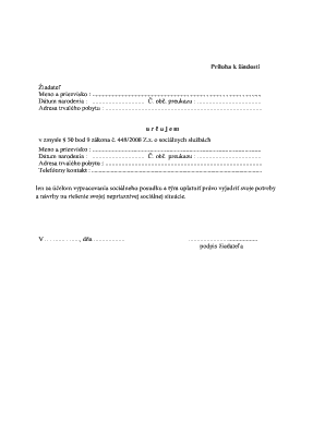 Application Attachment Form
