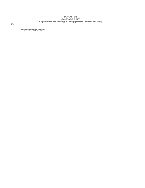 Vote Casting Application for Election Duty