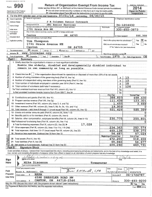 Form 990 2014
