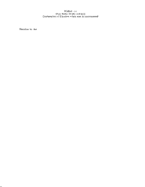 Declaration of Election for Uncontested Seat