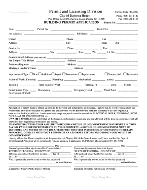 Building Permit Application