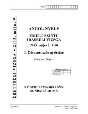 Hungarian Advanced English Language Exam