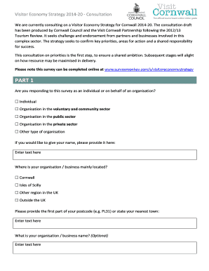 Visitor Economy Strategy Consultation