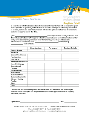 Information Access Permission Form