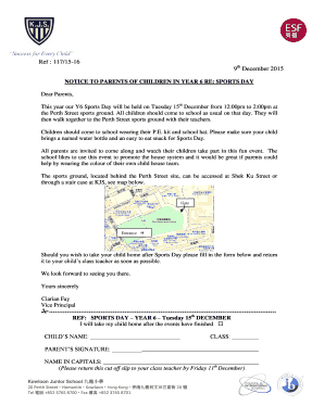 Gym schedule for men - NOTICE TO PARENTS OF CHILDREN IN YEAR 6 RE SPORTS DAY - kjs edu