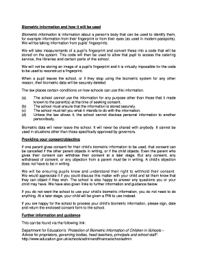 Biometric Consent Form
