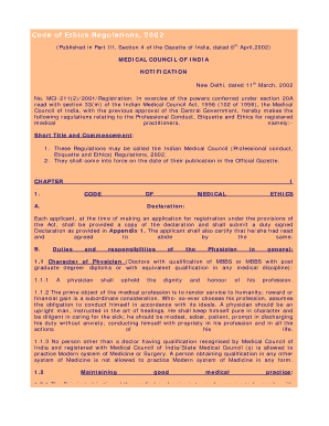 Reflection about family tree - Code of Ethics Regulations - fogsi