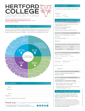 DONATION FORM - Hertford College Oxford - hertford ox ac