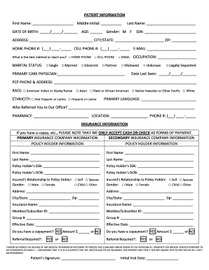 Patient Intake Form