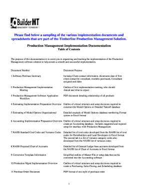 Production Management Implementation Overview - BuilderMT