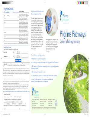 Pilgrims Paths Brick Order Form
