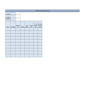 1099 Information Request Form
