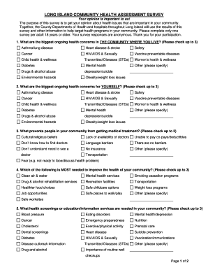 Long Island Community Health Assessment Survey