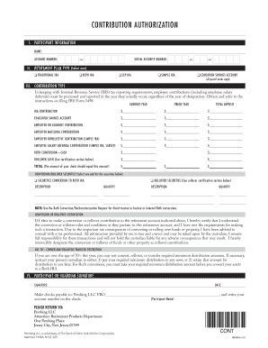 IRA Contribution Authorization Form