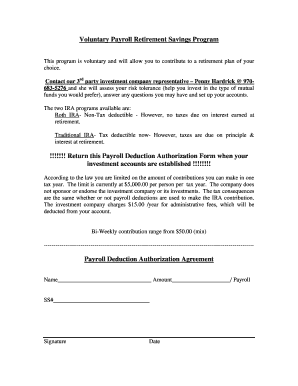 Return this Payroll Deduction Authorization Form when your - colcal