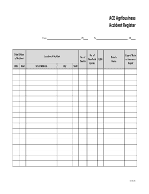 accident register template