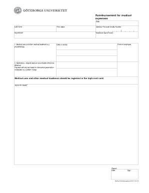 Reimbursement for Medical Expenses